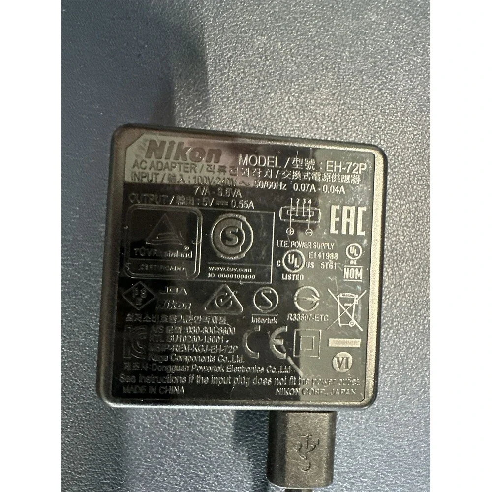 VGC Nikon EH-72P AC Adapter - Powers Nikon Coolpix
